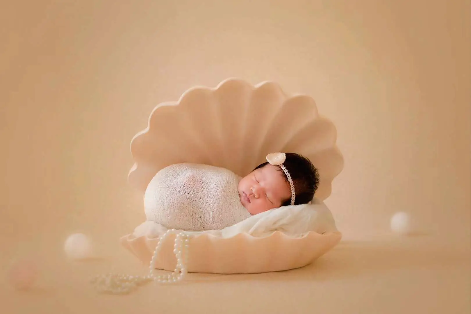 Featured color shell props children baby one  hundred days ornaments newborn photography props studio shooting baby posing