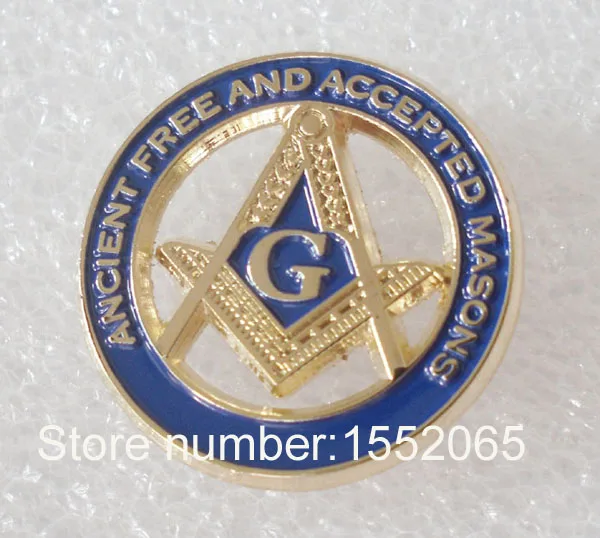

Custom pin badges Wholesale 100pcs 1" Masonic Lapel Pin S&C AF & AM