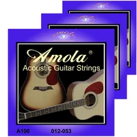 amola 012 053 a100 acoustic guitar strings for acoustic guitar accessories parts 3setslot