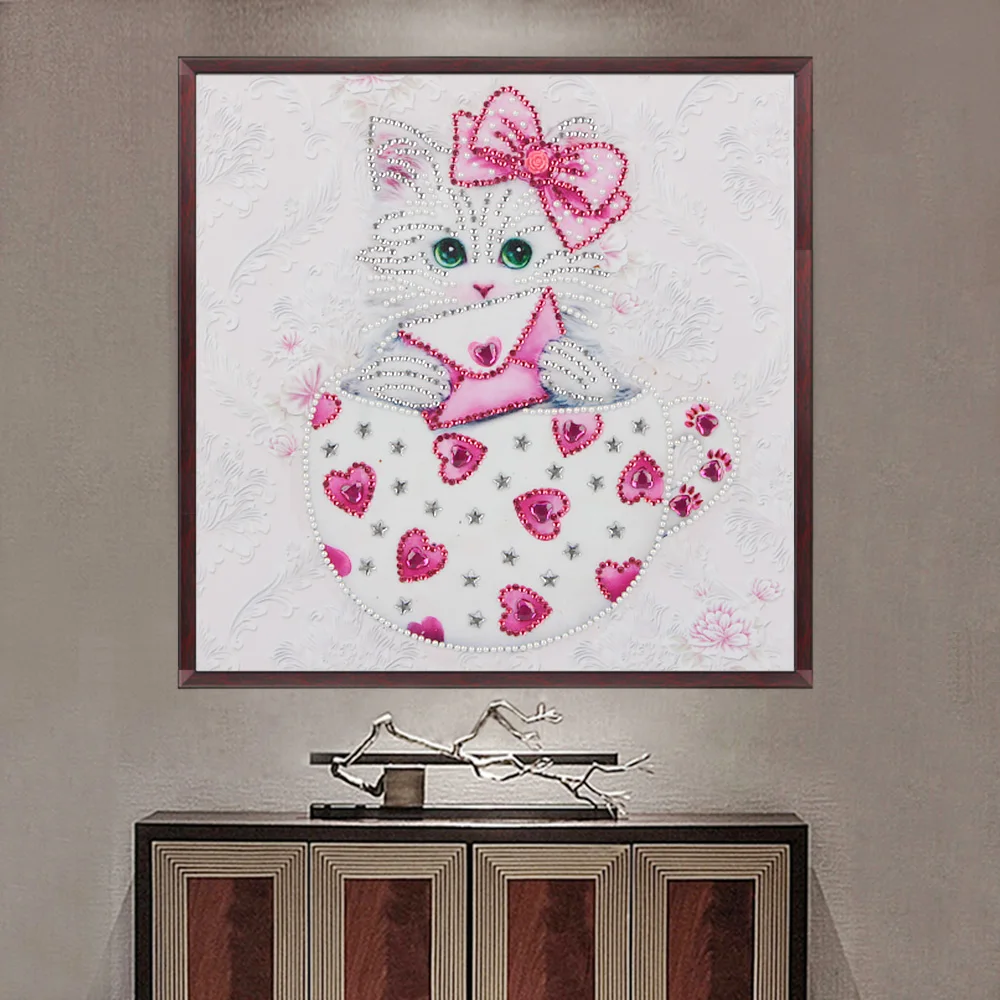 Meian алмазная картина животные DIY Алмазная вышивка мозаика для кошек распродажа
