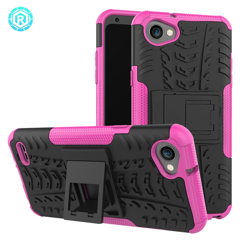 Rfor LG q6 случае m700n m700a В виде ракушки Мягкие TPU + PC чехол Защитный смартфон Чехол Alpha