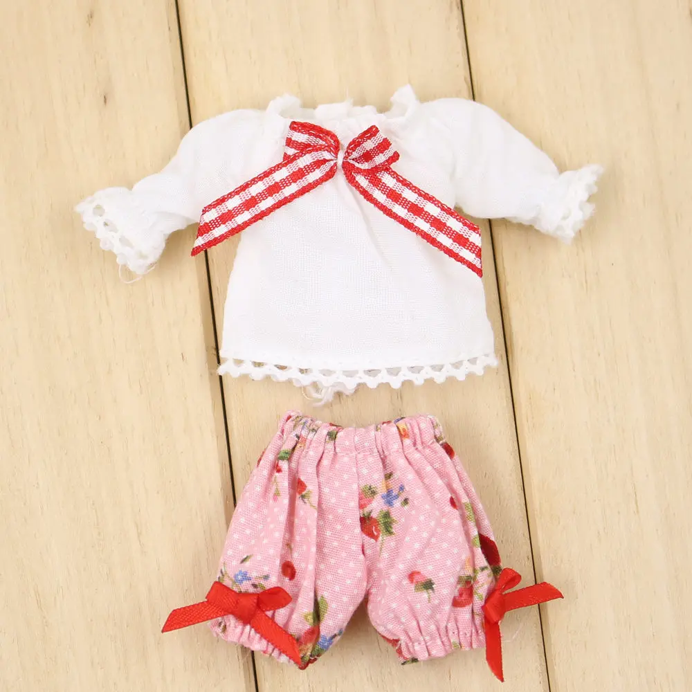 Наряды для куклы Middie Blyth рубашка с средним рукавом и короткими брюками бандаж