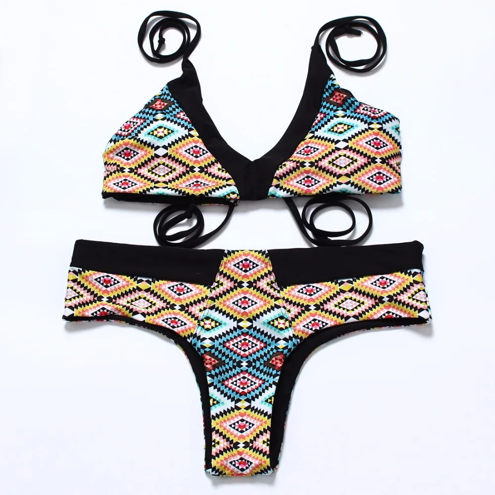 Новое поступление Бикини 2017 Для женщин бразильский комплект бикини без бретелек