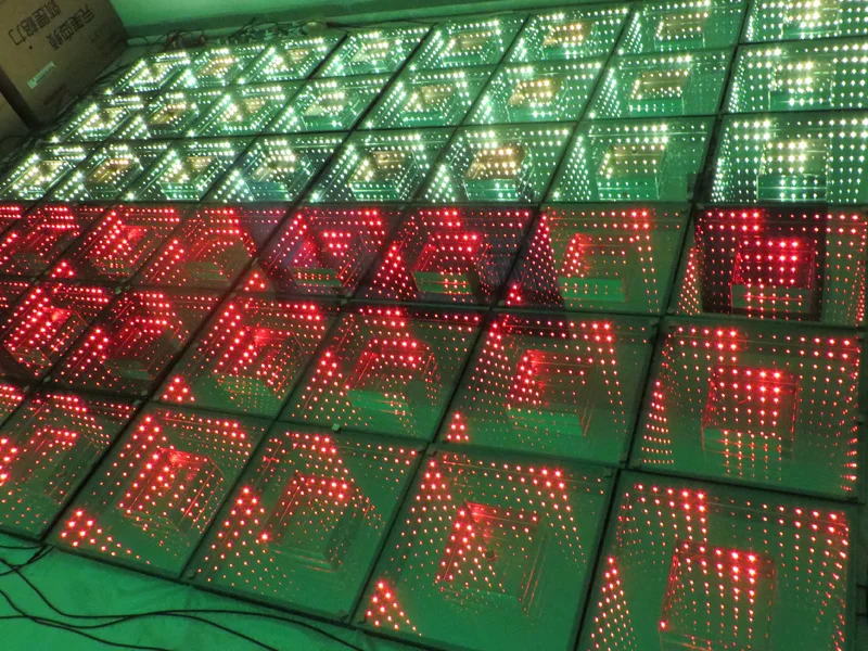 Горячая 3D Зеркало led танцпол диско светильник для свадьбы ночного клуба
