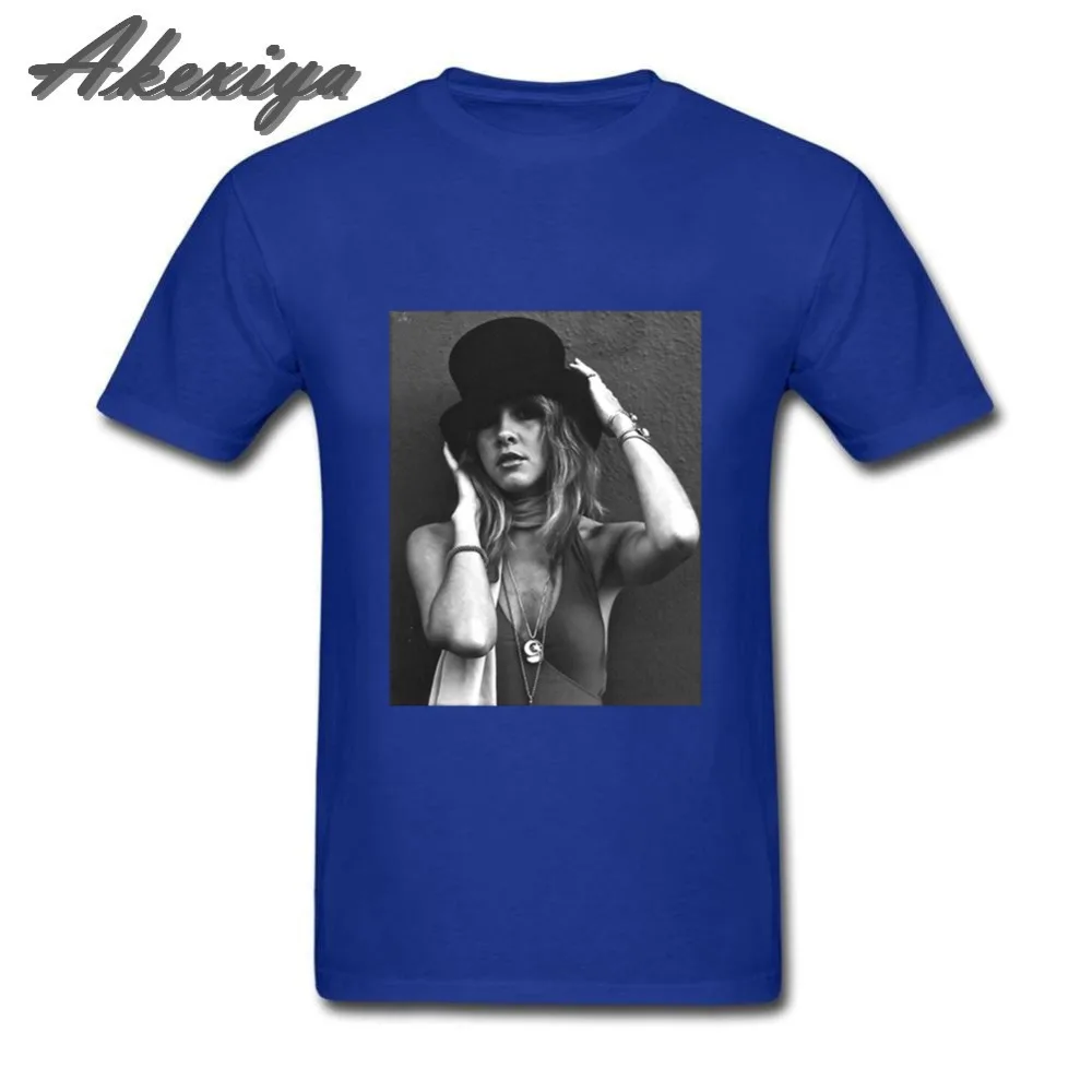 Мужская футболка с коротким рукавом Stevie Nicks свободная круглым вырезом