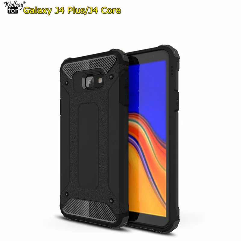 Чехол Wolfsay для Samsung Galaxy J4 Core гибридный прочный из ТПУ и ПК чехол +|Бамперы| |