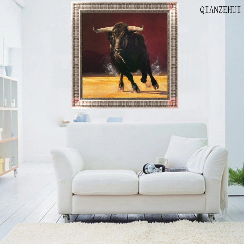 QIANZEHUI DIY Стразы пластиковые изделия алмазная Черная Серия животных вышивка