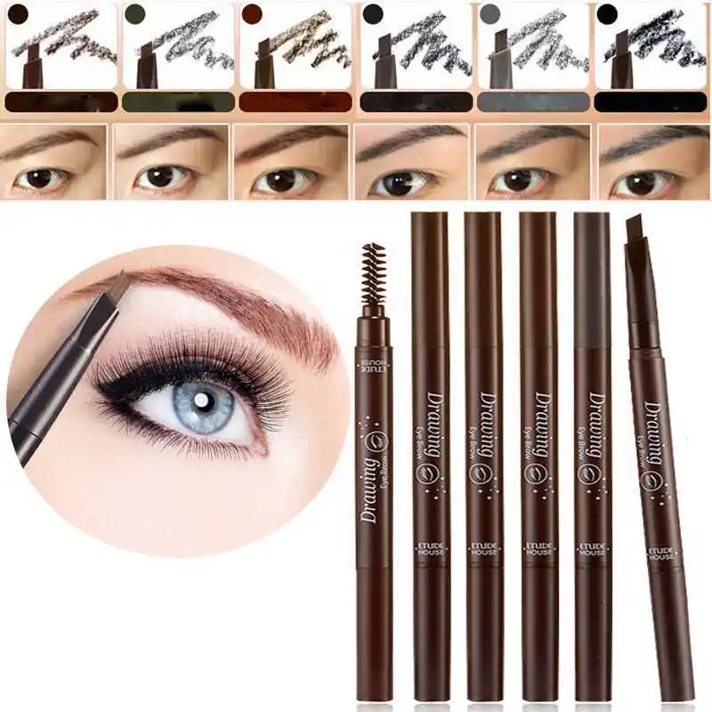 Addfavor бровей макияж комплект карандаш для ручка бритва триммер 24 стилей трафарет