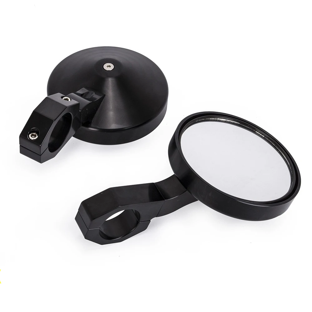 for Polaris RZR Ranger XP 4 1000 Rearview mirror UTV wide view Round Clamp Side Mirror Adjustable Rotatable 1.75