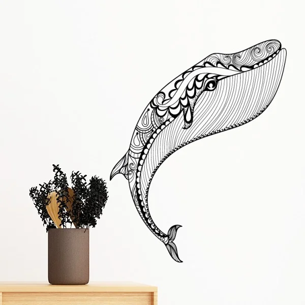 

Blue Whale Big Strong Removable Wall Sticker Art Decals Mural DIY Wallpaper for Room Decal