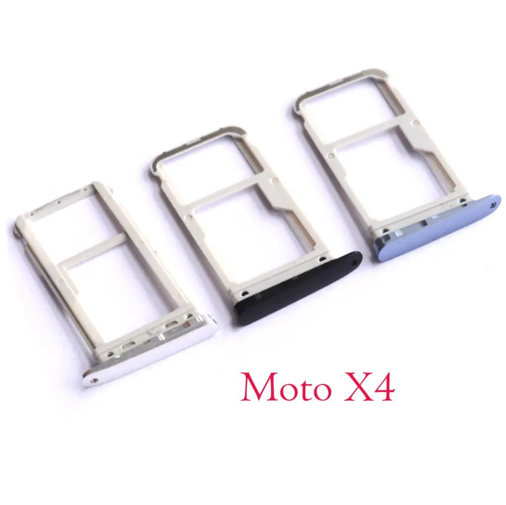 Для moto X4 nano Sim Card Micro SIM SD Reader Holder Tray Adapter Замена для Motorola Moto X4|Адаптеры карт| |