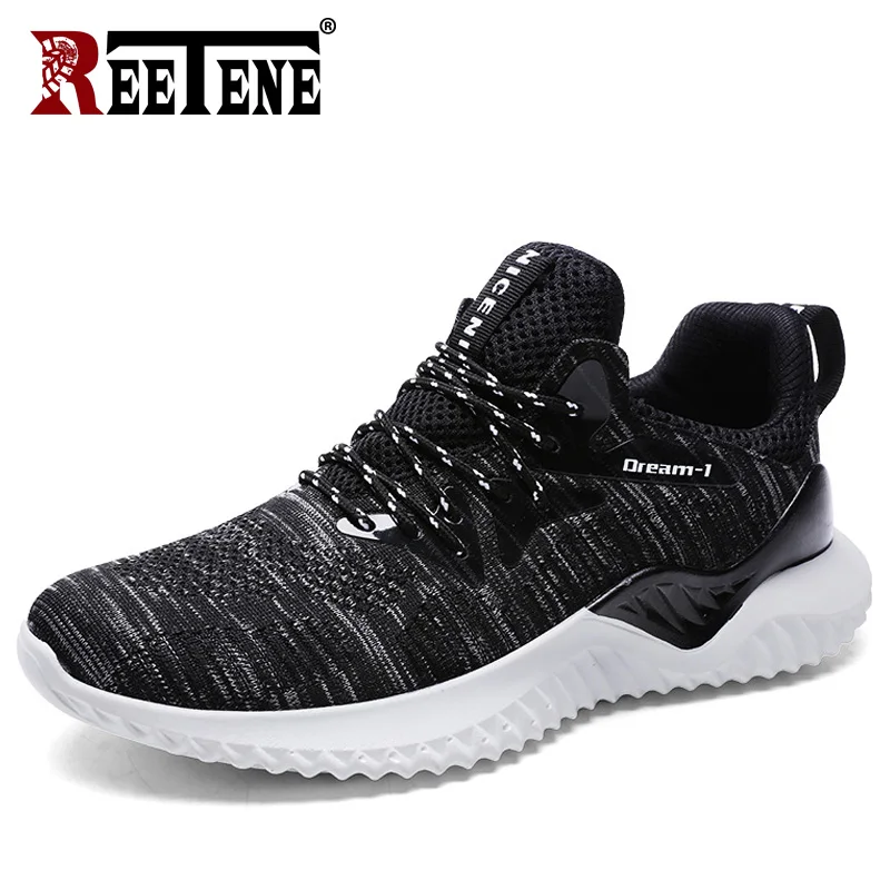 REETENE Summer Mesh Sneakers Men Casual Shoes Beathable Tenis Masculino Adulto | Обувь