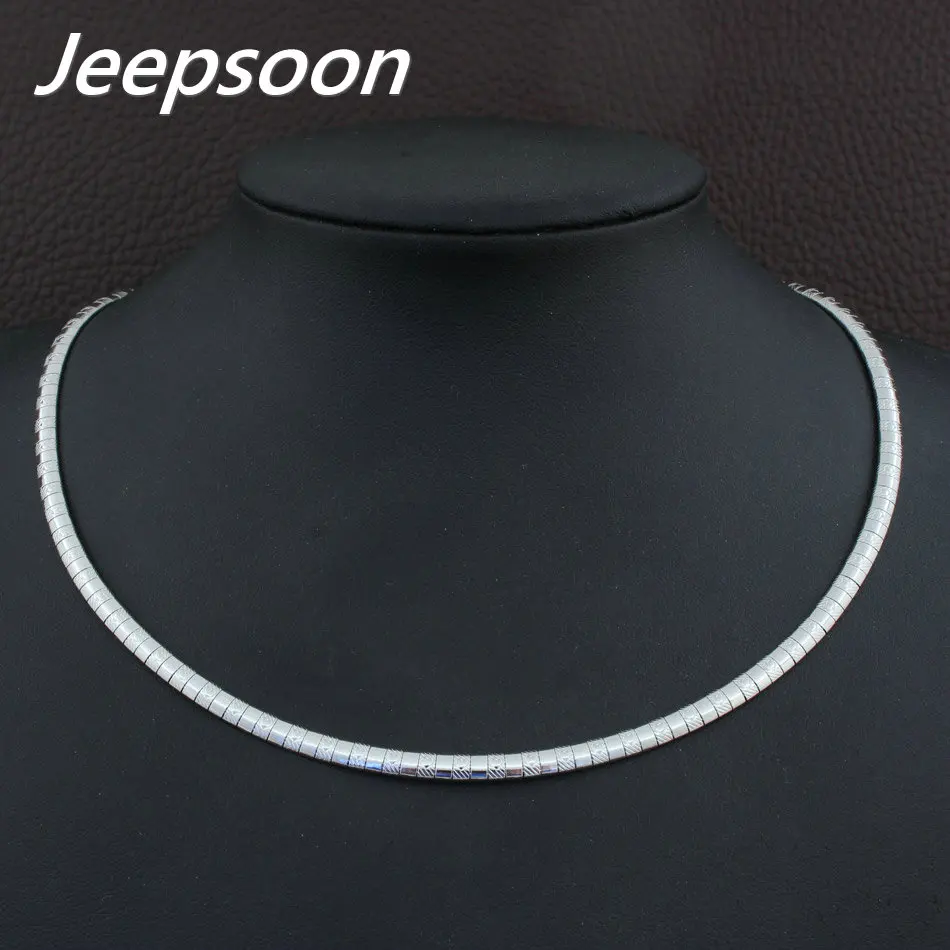 Аксессуары 4 мм из нержавеющей стали винтажные украшения модные ожерелья-Чокеры