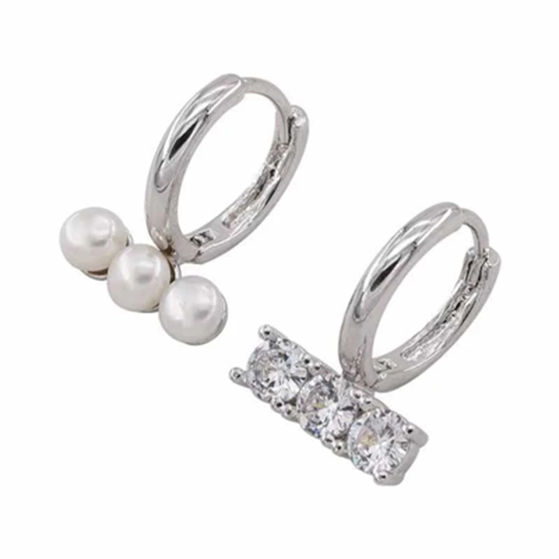 2019 серьги в Корейском стиле для женщин искусственный жемчуг асимметричные Pendantes