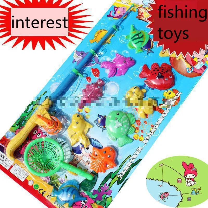 Горячие детские развивающие игрушки Магнитные Детские однополюсные рыболовные