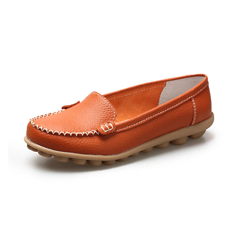 Лоферы BeckyWalk женские из натуральной кожи Повседневные балетки без застежки