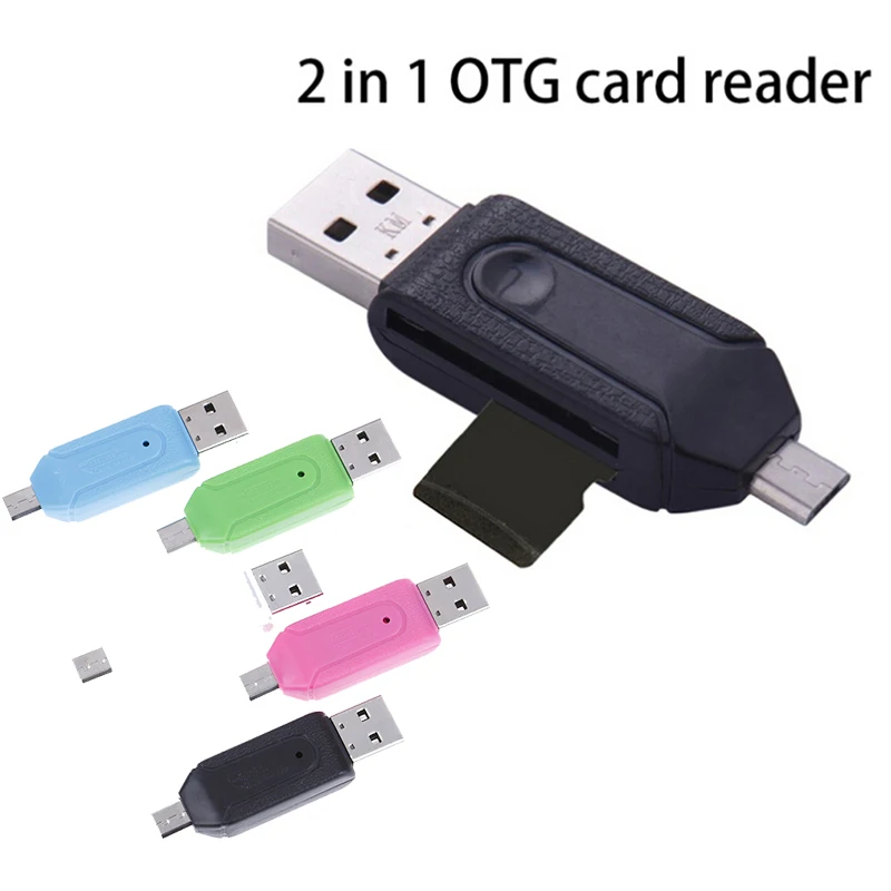 1 шт. USB OTG TF/SD кардридер удлинители для телефона Micro адаптер многофункциональный 2