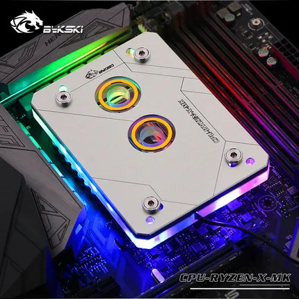 Блок водяного охлаждения для ЦП Bykski 5 В 3pin Symphony AURA Поддержка AM3/AM3 +/AM4