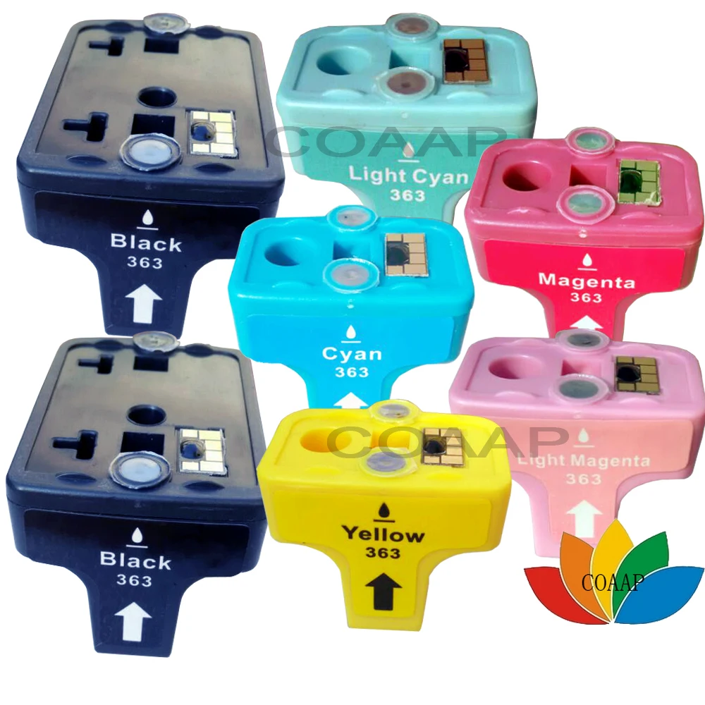 

7x Compatible ink Cartridge for hp363 HP 363 Photosmart 3310 7180 8230 8250 C5180 C6180 C6280 C7180 C7280 D7145 D7360 Printers