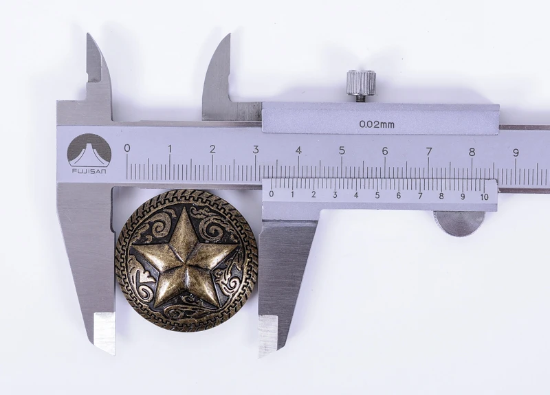 5x34 мм латунный Западный Техас звезда цветок Ranger кожевенное ремесло кошелек