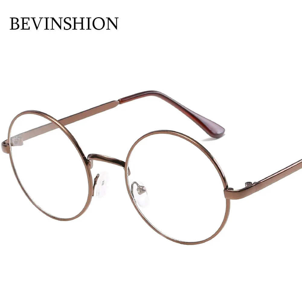 Korean Vintage Glasses Clear Elegant Retro Round Sunglasses Women Sexy Sun Female Metal Optical Frame Men Shades | Аксессуары для