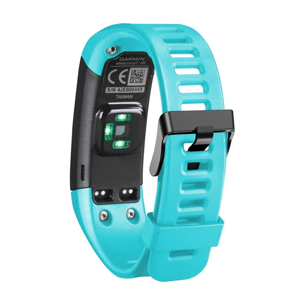 Цветной мягкий силиконовый браслет сменный спортивный ремешок для Garmin Vivosmart HR 145 мм-210 мм ремешок на запястье - Цвет: Light Blue
