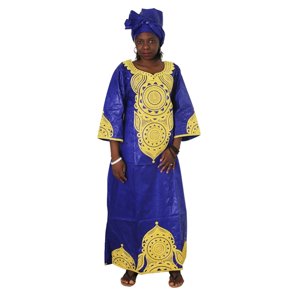 Женские платья в африканском стиле MD традиционном riche bazin большие размеры