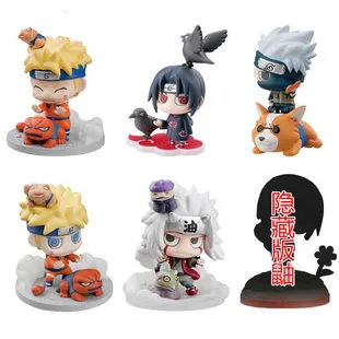 6 шт./компл. Наруто фигурку игрушки SASUKE uzumaki Какаши Гаара действие с креплениями
