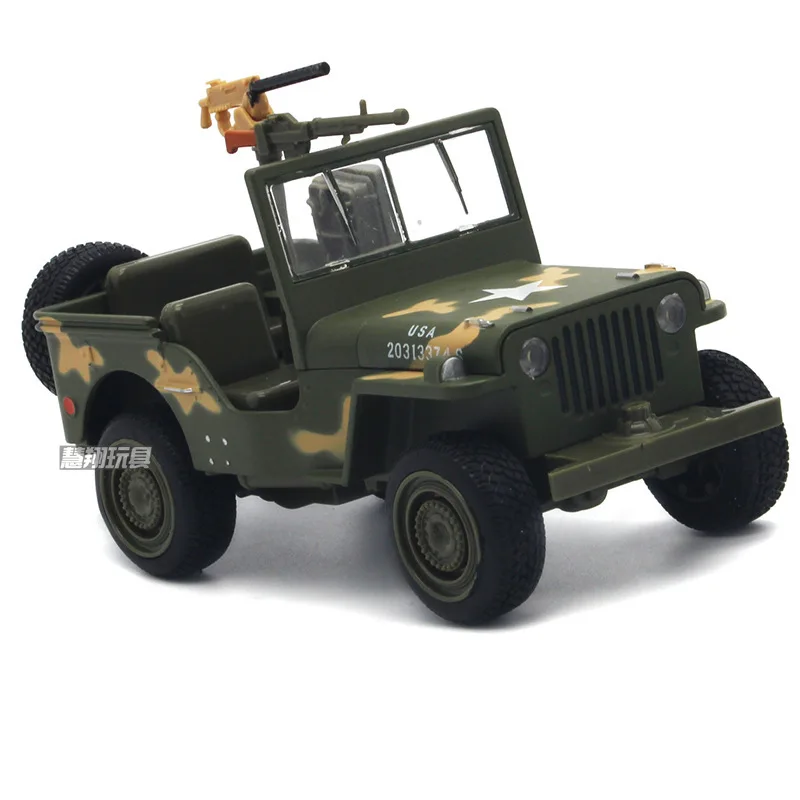 1:32 для внедорожника Willys модель военного автомобиля игрушечный сплав Вторая