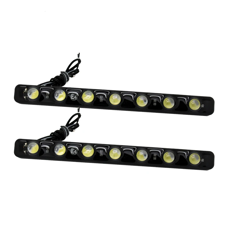 

2Pcs/Lot HAUSNN 100% Waterproof Car Universal 7 LED 5W Daytime Running Light DRL Fog Warning Decorative Lamp Super Bright