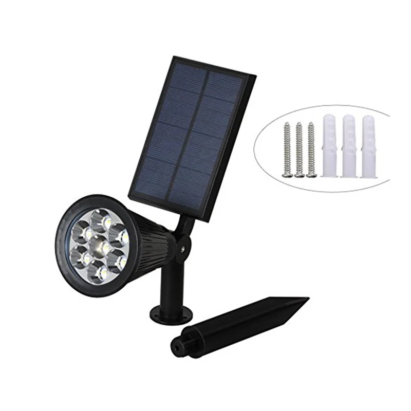 CLAITE 7 светодиодных солнечных садовых огней цветов Водонепроницаемый