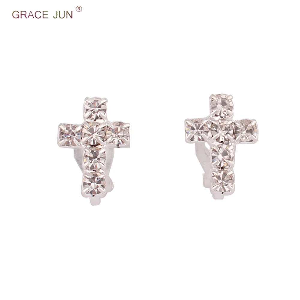 Бренд Grace Jun, новые серьги-клипсы, стразы, без пирсинга, модные, студенческие, каффы, серьги, не нужно, отверстие для уха, бижутерия