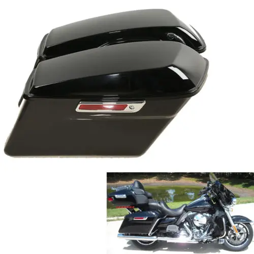 Жесткие седельные сумки для мотоцикла с защелками Harley Touring Models 2014 2020 Road King Street Electra