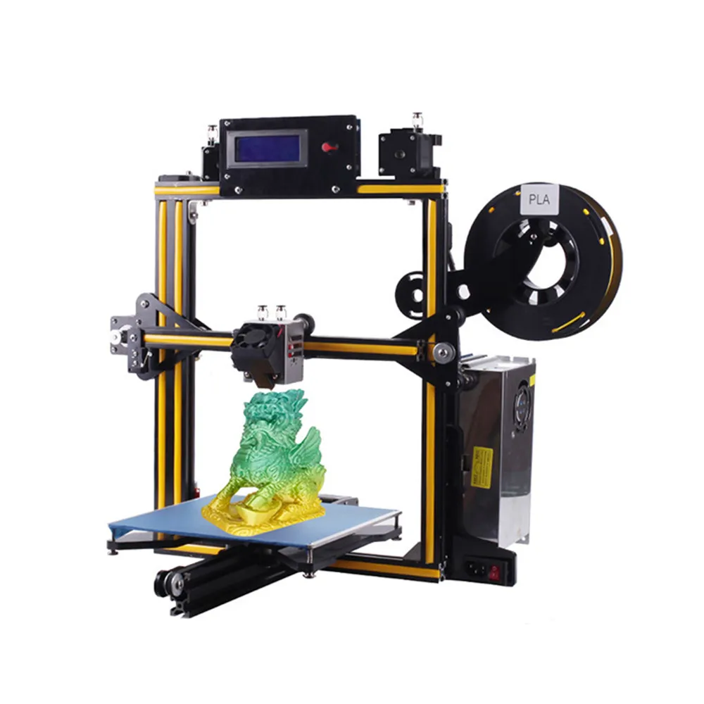 ZONESTAR Z5M2 алюминиевая рама двойной экструдер смешивание цветной 3d принтер DIY