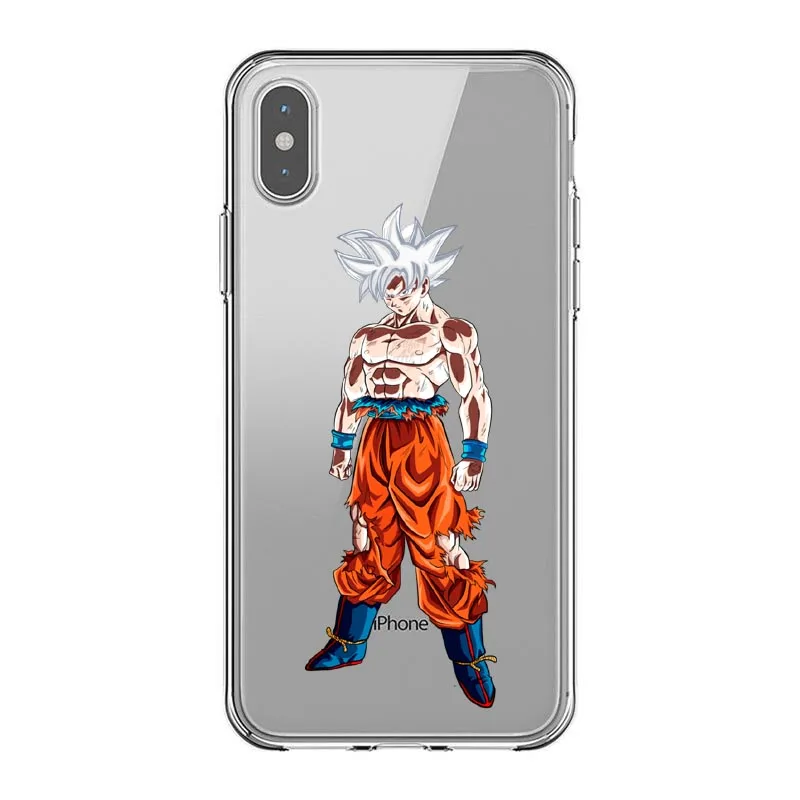 Роскошный чехол футляр для телефона из мягкого ТПУ с рисунком Dragon Ball Z Super DBZ Goku iPhone