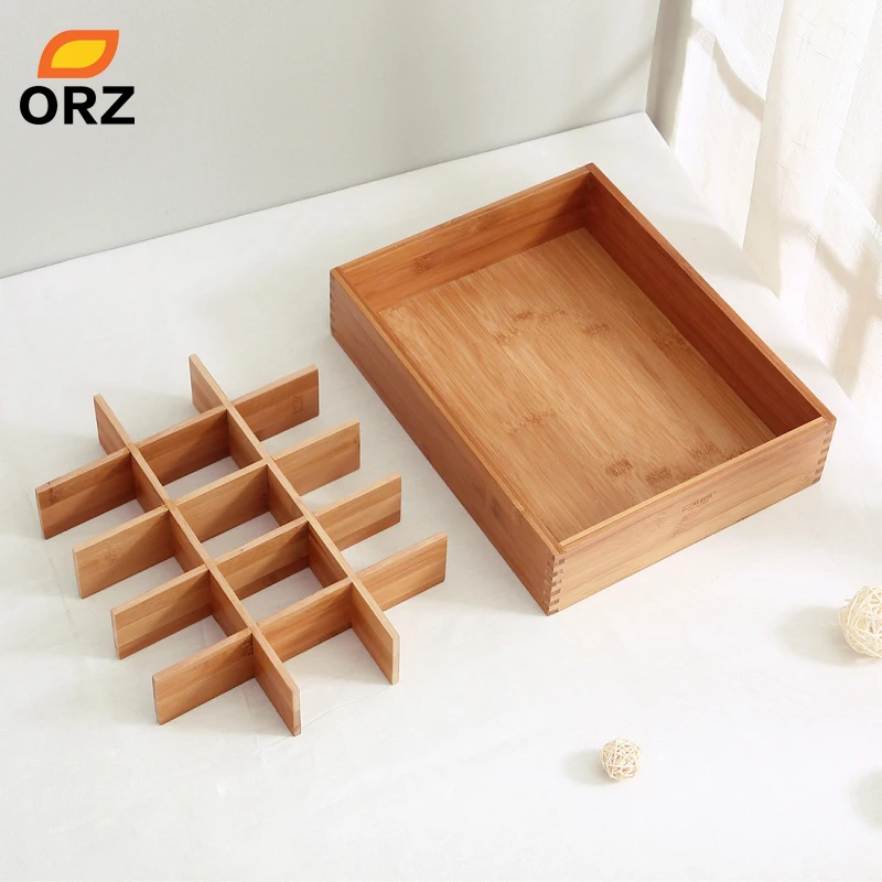 ORZ коробка для хранения носков бамбуковый ящик одежды бюстгальтер нижнее белье