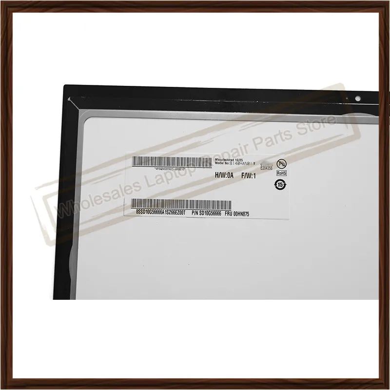Оригинальный 14-дюймовый ЖК-сенсорный экран в сборе для Lenovo Thinkpad X1 Yoga FRU:00HN875