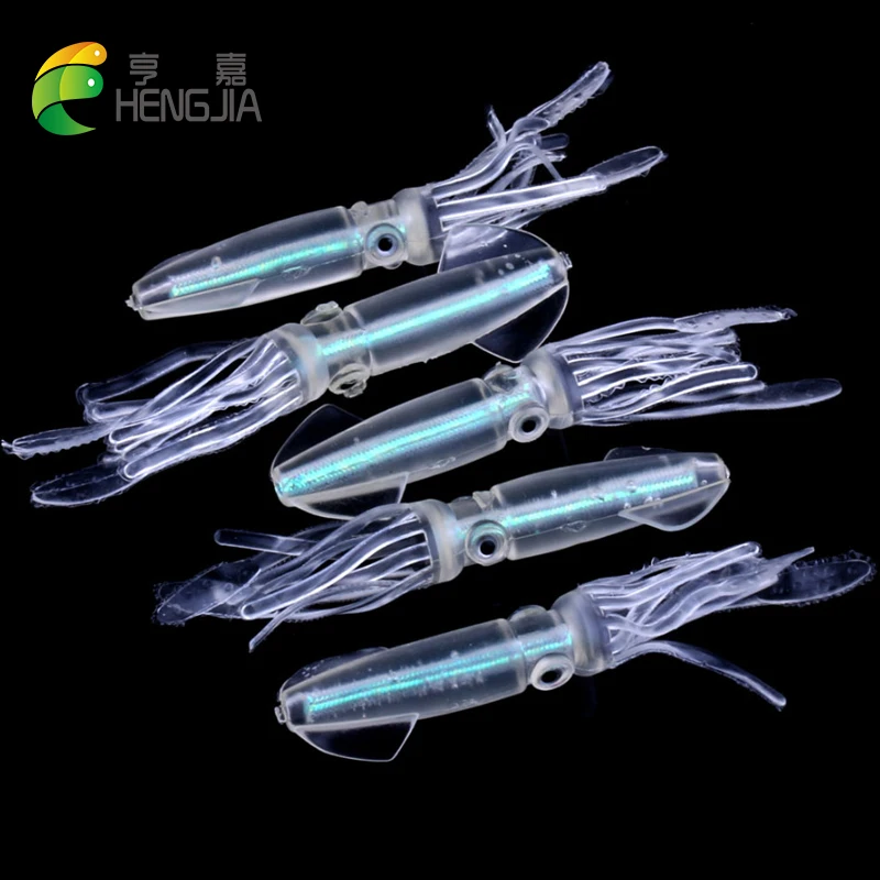 

Hengjia 10 см 8 г мягкие резиновые красочные трубки рыболовные приманки световой squid джиг рыболовные приманки осьминог сома pesca рыбалка снасти во...