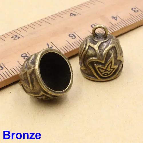 Bronze Подходит: 12 мм Шнур обжимные наконечники пряжки наконечники для ожерелья браслет веревки разъемы для шнуров застежка DIY Аксессуары 20 шт./лот K05475 - Цвет: Bronze