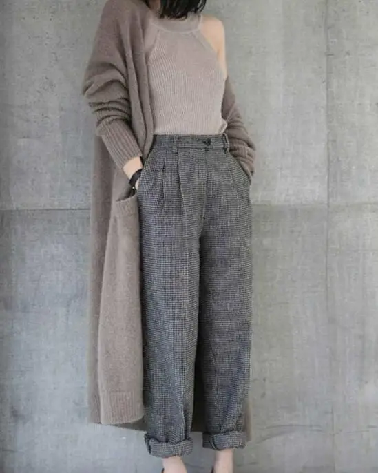 

Women Long Sleeve Pockets Fleece Sweater Cardigan Autumn Winter Loose Female Velvet Sweater Fashion Ladies Solid Coat Femme