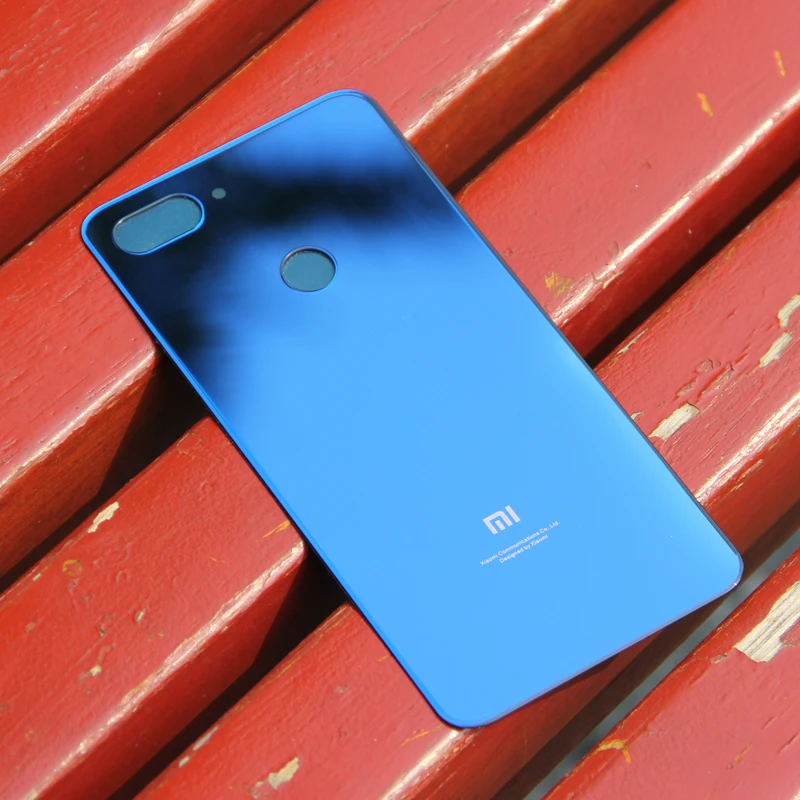 XIAOMI Original Glass Battery Rear Case For Xiaomi 8 Lite Mi8 Back Cover Phone Backshell Cases | Мобильные телефоны и