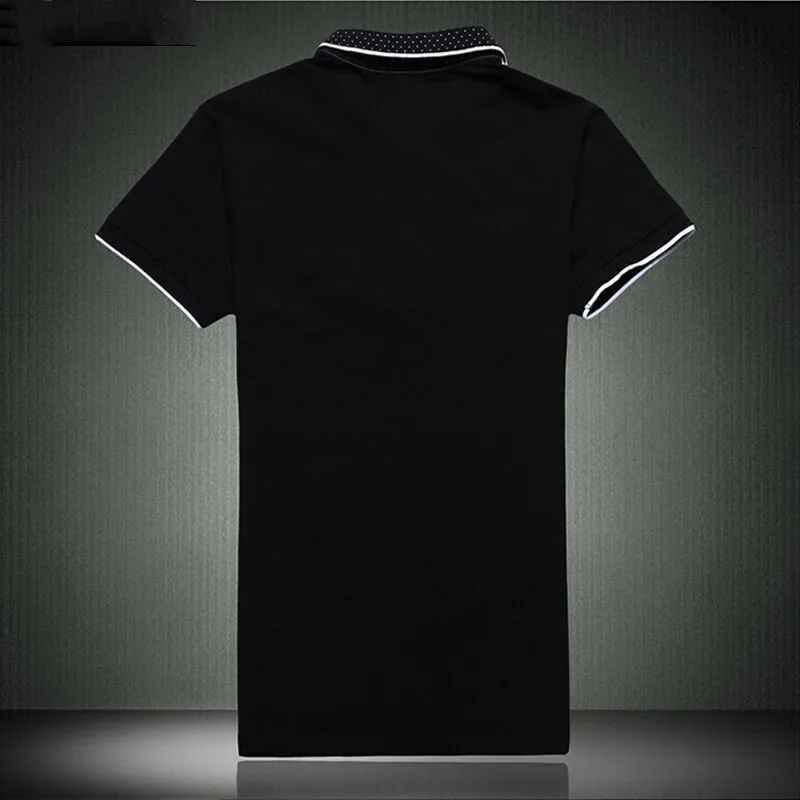 Повседневная мужская рубашка поло летняя модная Новая тонкая мода Ropa Para Hombre