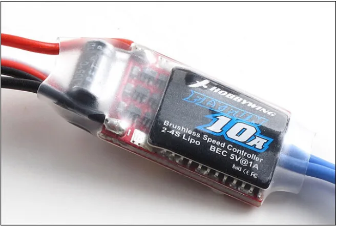 Щеточный электронный регулятор скорости Hobbywing FLYFUN 6A 10A 12A 20A 30A 40A 60A 100A бесщеточный