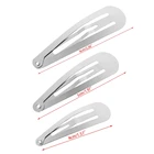 Заколки для волос серебристого цвета с бантом, 456 см, 1 упаковка, 50 шт.