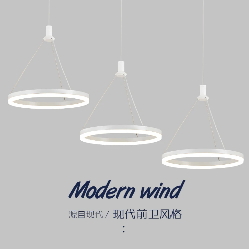 

Modern led ring pendant light Restaurant dining room hanging light