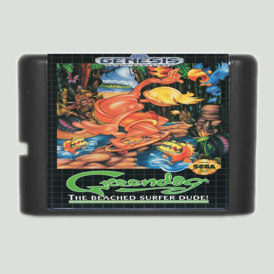 

Зеленый собака 16 бит MD карточная игра для 16 бит Sega MegaDrive Genesis игровой консоли