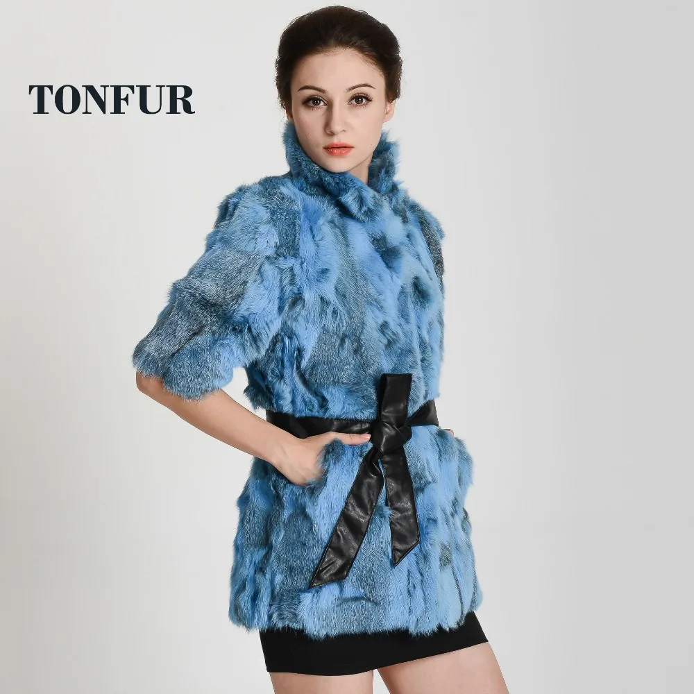 Женская обувь новое поступление настоящий мех кролика пальто натуральная