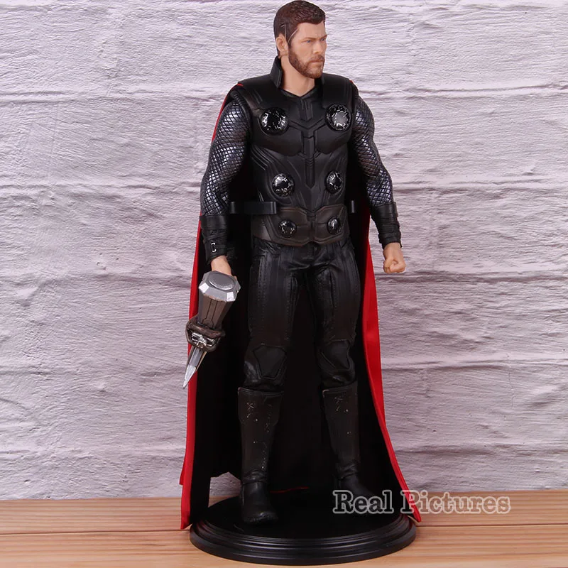 Мстители 3 Тор экшн модели игрушки Thor с громобой 1/6th весы игрушки ПВХ коллекционная с героями комиксов Марвел, рисунок 30 см
