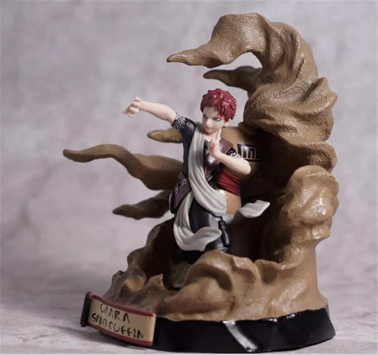 Героя аниме Наруто Узумаки фигурку ниндзя Uzumaki Naruto Gaara песок гроб казекаге Toynami