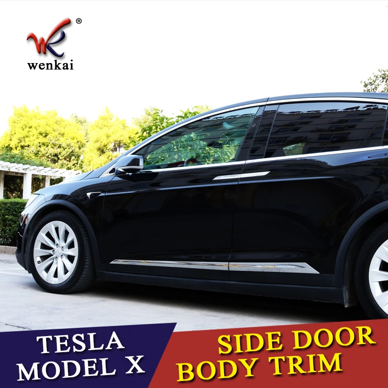 WK автомобильный чехол для Тесла Model X 2016 2017 2018 ABS хромированный боковый литья